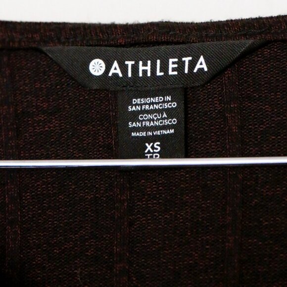 Athleta Harmony Pose Hoodie Sweatshirt Dark Mahogany Heather Size XS SOFT $79 - Picture 7 of 16